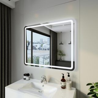 Зеркало с подсветкой Бриклаер Эстель-1 4627125414244 100 см сенсор на зеркале